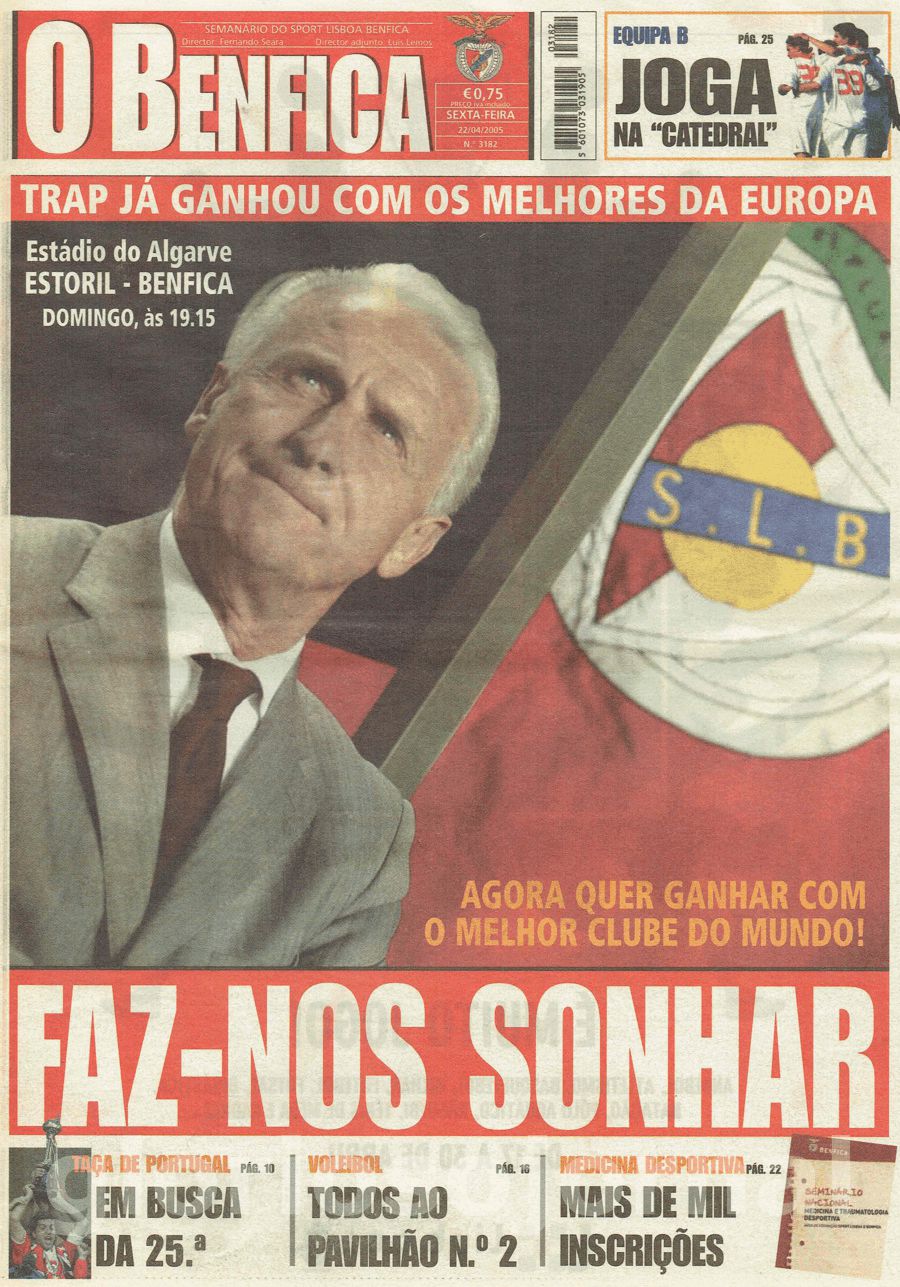 jornal o benfica 3182 2005-04-22